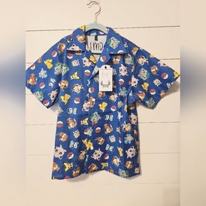 Pokémon boys button down shirt